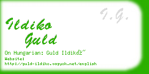 ildiko guld business card